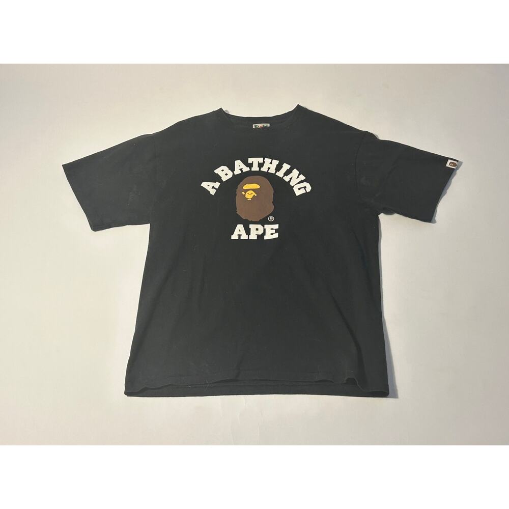 A Bathing Ape BAPE College Logo T-Shirt – Black, Size XL